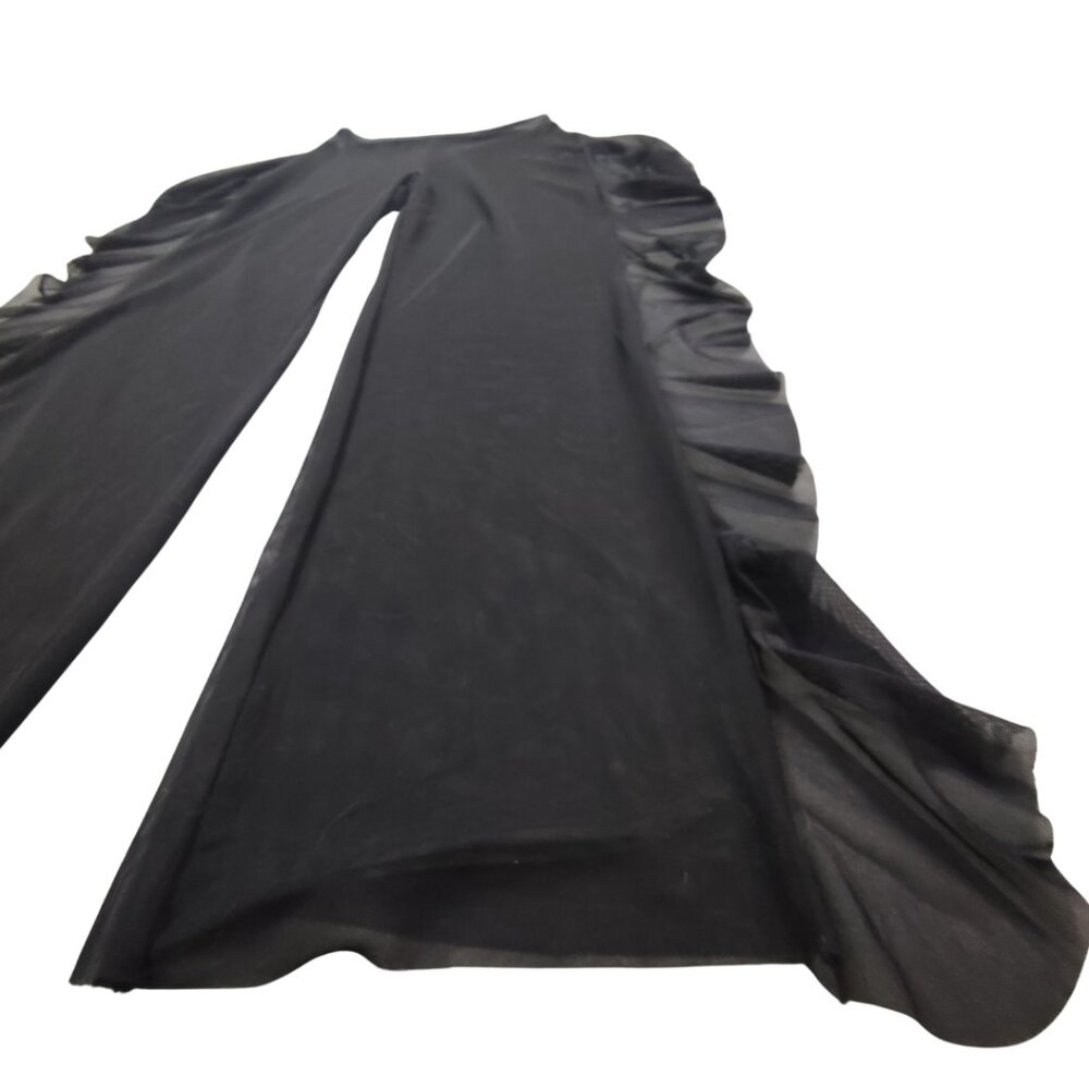 Mesh Side Ruffle Swim Cover Pants - Picture 4 of 8